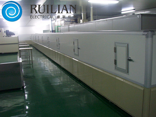 As lãs de quartzo pulverizam o tipo forno automático do túnel da corrente da pálete dos equipamentos da pintura