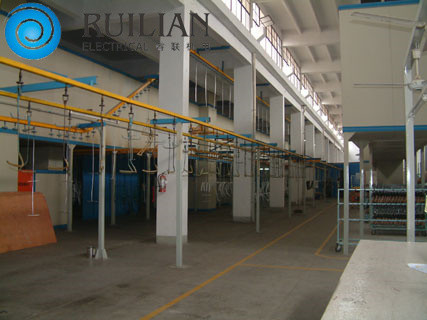 Suspensão que transporta a linha de produção equipamentos da pintura à pistola 120KW da pintura de pulverizador
