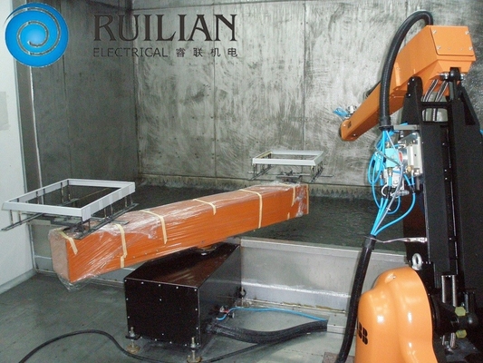 15KW pulverizam do robô dobro automático artificial da estação dos equipamentos da pintura a linha de pulverização
