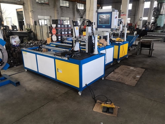 Máquina de soldadura 20KVA da flange de 650 RPM Min Air Duct Angle Iron